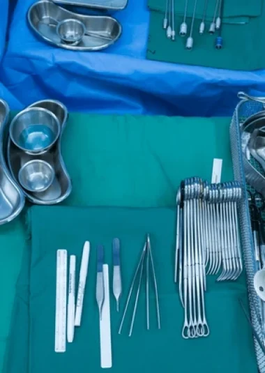 surgical-clamps-medical-equipment-on-green-600nw-2454782873